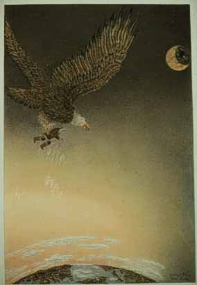 Untitled (Man and Eagle), CAS 0370-1021