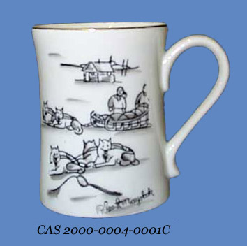 Porcelain mug, CAS 2000-0004-0001C
