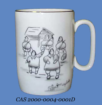 Porcelain mug, CAS 2000-0004-0001D