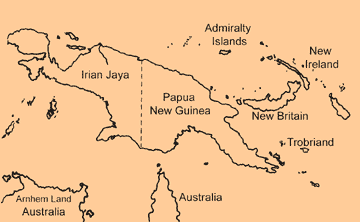 Map of New Guinea