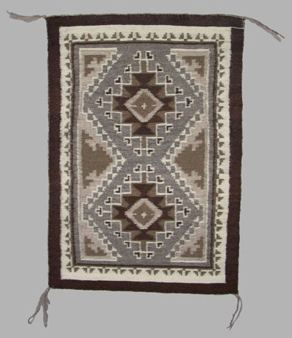 Two Grey Hills style rug CAS 2007-0001-0030